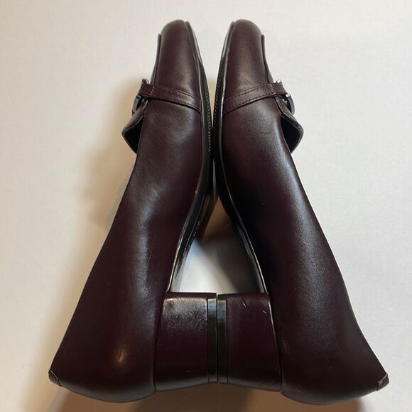 Easy spirit, women’s leather slip on block heel shoes size 7 Esumandra - Picture 8 of 13